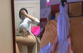 Красивая девушка демонстрирует бабочек
