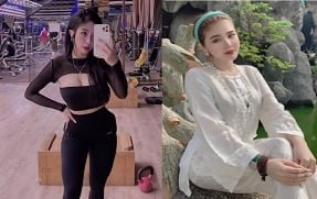 Minh Thu носит очаровательный пронзительный наряд