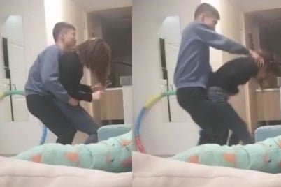 Morena tetuda gemendo na pica do safado